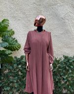 Pleated Flare Dress