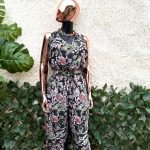 Black Floral Jumpsuit