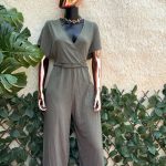 New Look Navy Green Jumpsuit
