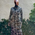 Belted Animal Print Shirt Dress