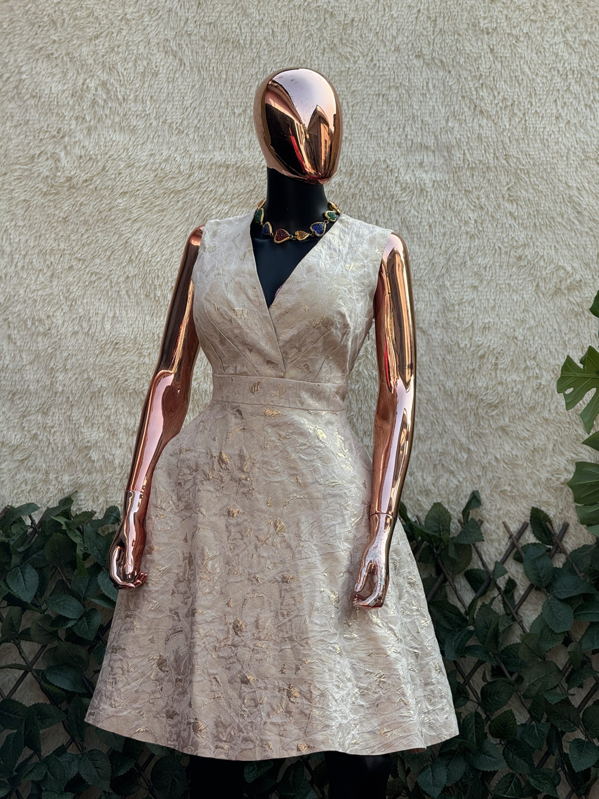 img_4592 Gold Inspired Brocade Dress - Image 1