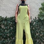 Ruffled Neon Jumpsuit