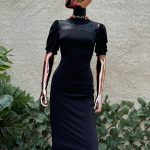 Elegant SHEIN Gold Embellished Dress