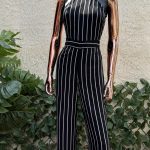 ATMOSPHERE Striped Jumpsuit