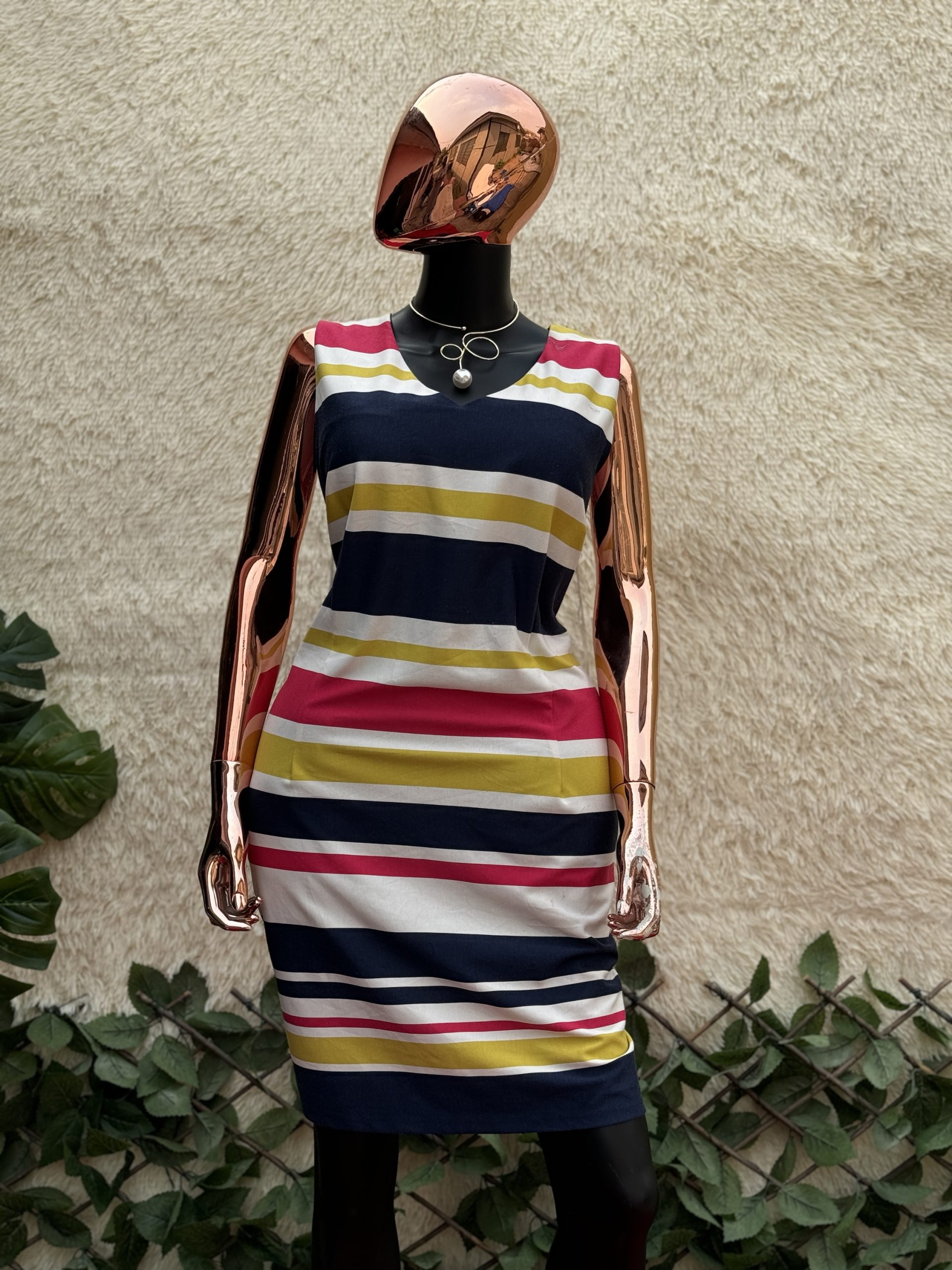 img_6714 Striped Corporate Dress - Image 1