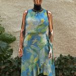 Leaf Inspo Asymmetrical Dress