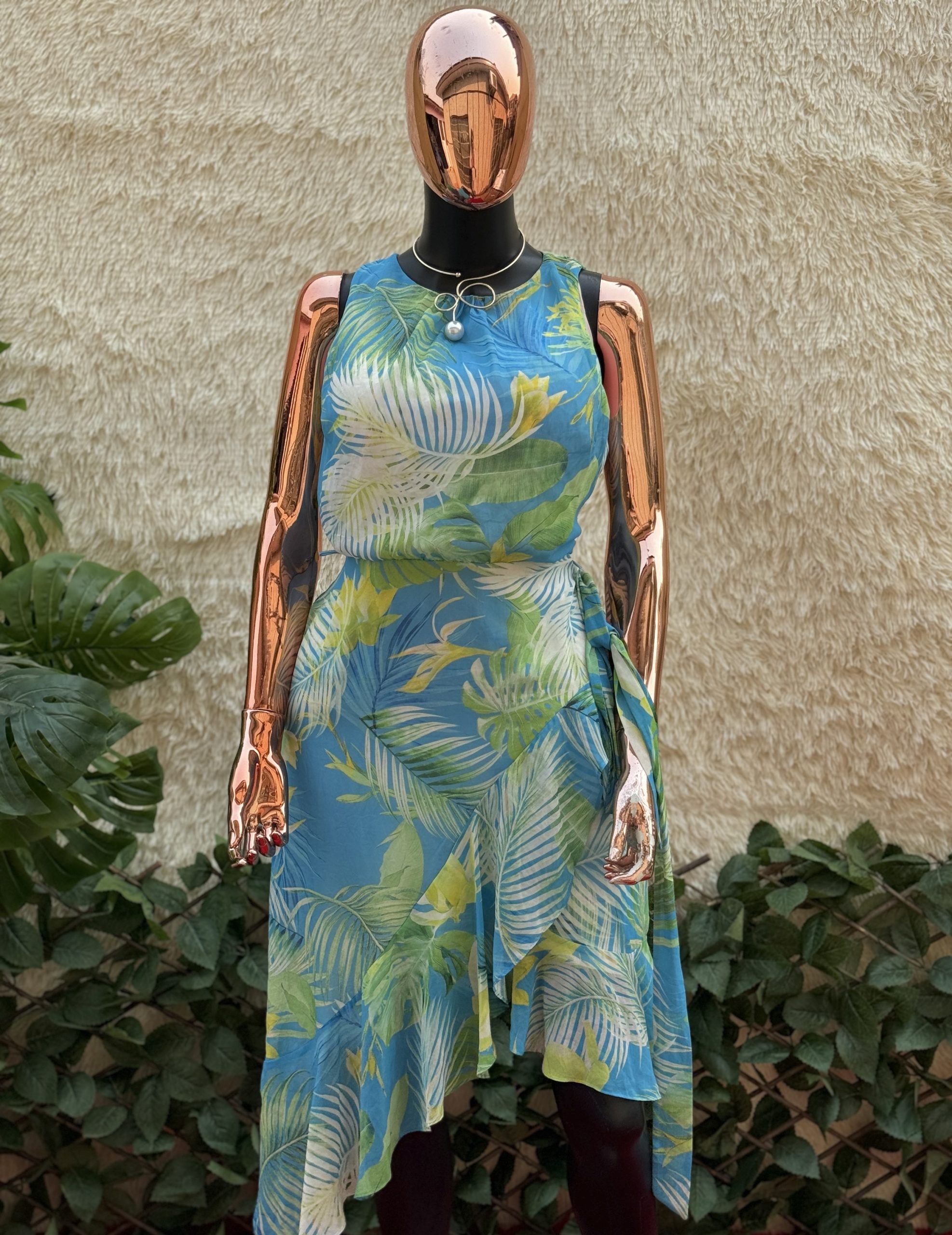 img_6889 Leaf Inspo Asymmetrical Dress - Image 1