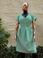 Poised Pleated Dress