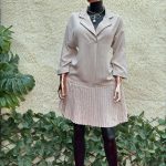 Pleated Shift Dress