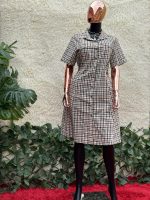 Sesomi Checked Shirt Dress - Image 2