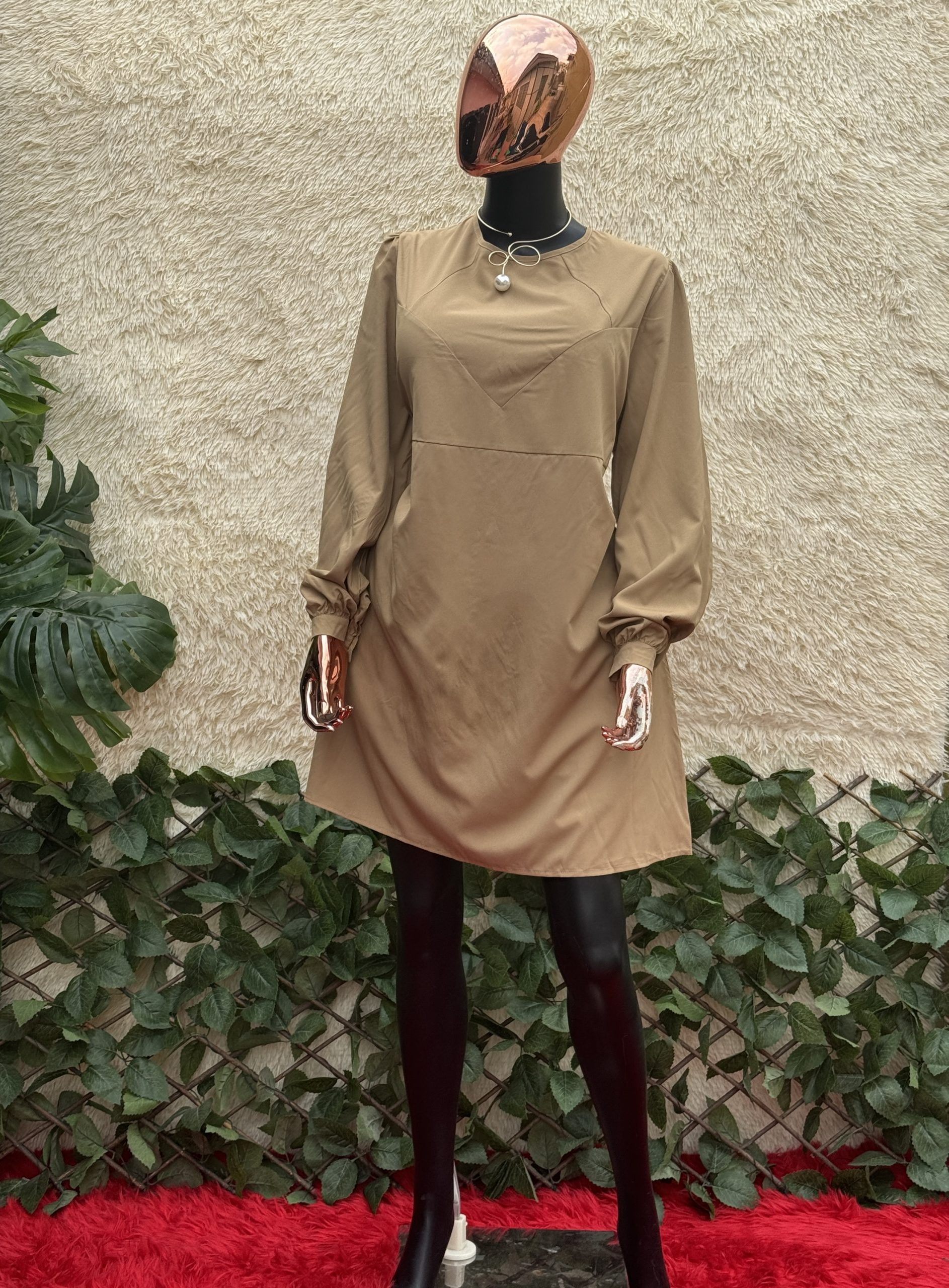 img_7405 Long Sleeve Shift Dress - Image 1