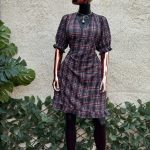 Ruffled Puff Sleeve  Dress