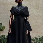 Flamboyant Black Scuba Dress