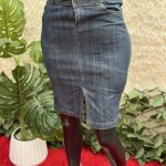 Detailed Denim Skirt