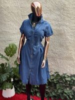 Denim Shirt Dress - Image 2