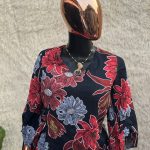 Bold Floral Print Blouse