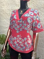 Floral V-Neck Blouse - Image 4