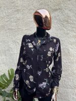 Black Floral  Shirt - Image 2