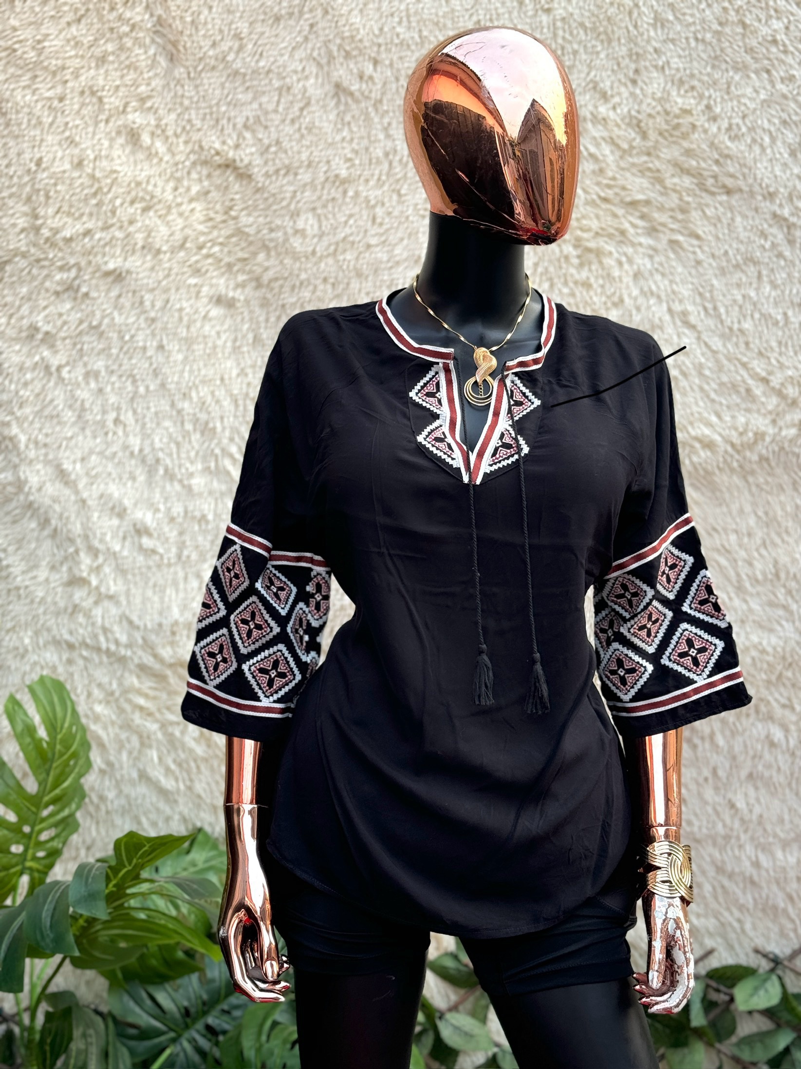 img_1026 Tribal Print Blouse - Image 1