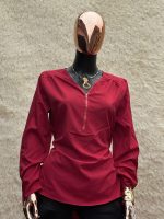Casual Wine Blouse