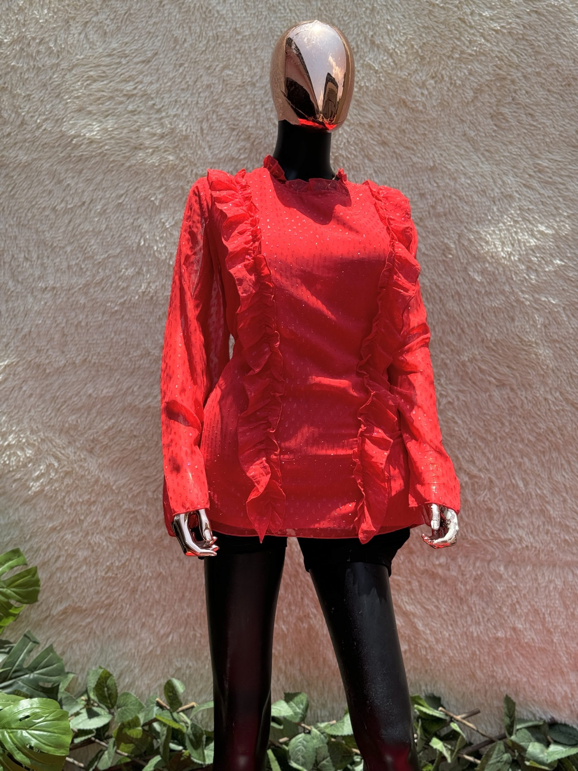 img_1762 Ruffled Ladies Blouse - Image 1