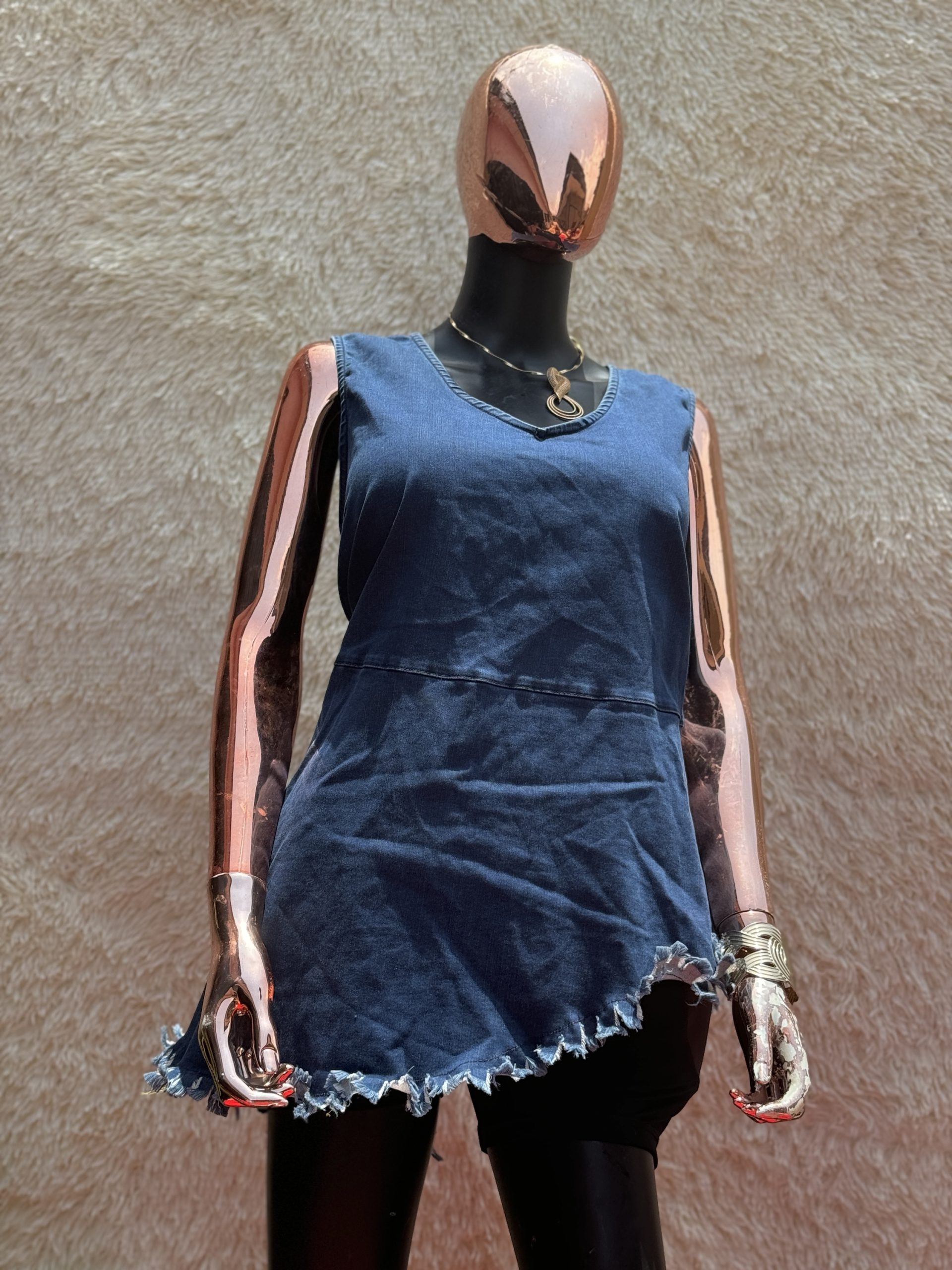 img_1780 Denim Ladies Top - Image 1