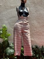 Checked Braced Pants