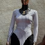 Striped Bodysuit