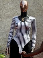 Striped Bodysuit