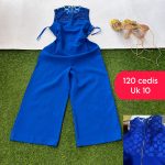 Laced-Shoulder Jumpsuit