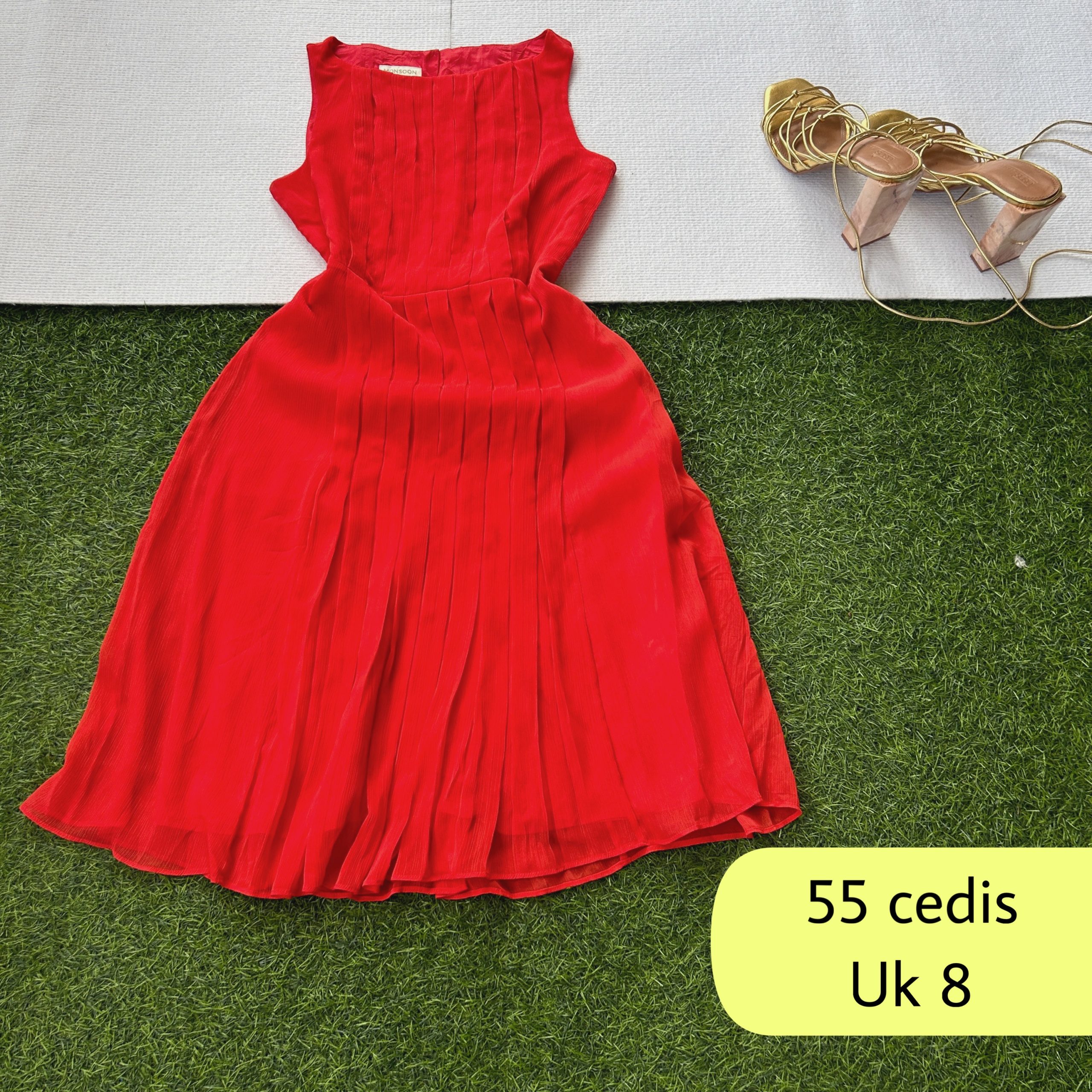 a942a38a-d61a-4fa7-b35f-b94dbf8a6de4 Pleated Skater Dress - Image 1