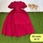 Wine Smock Dress